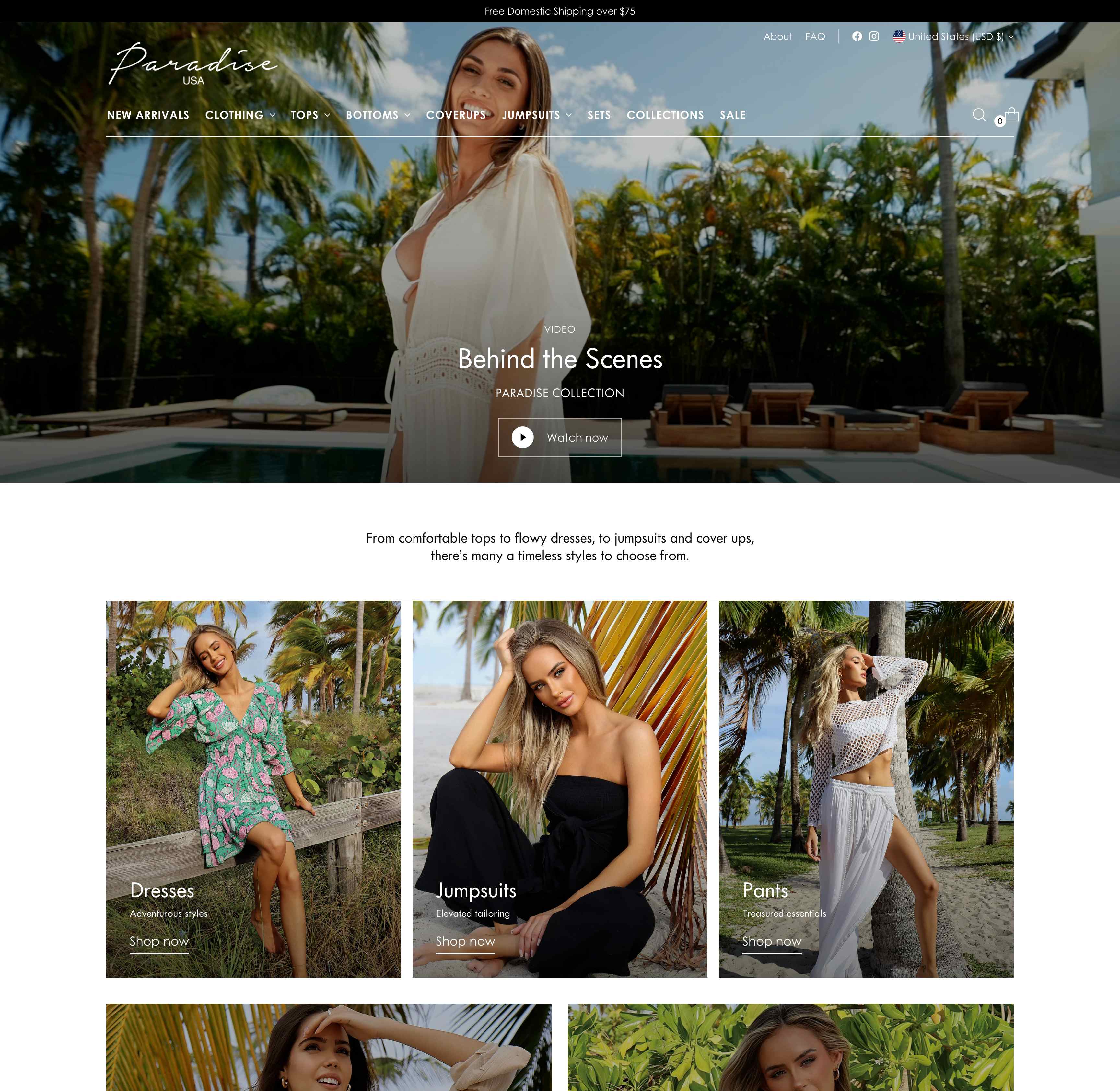 Paradise Fashion - E-Commerce / Fashion website by Dynamic Web Partners